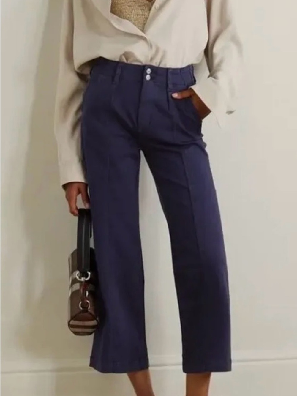 PAIGE Brooklyn Crop Wide Leg jean - Picture 1 of 11